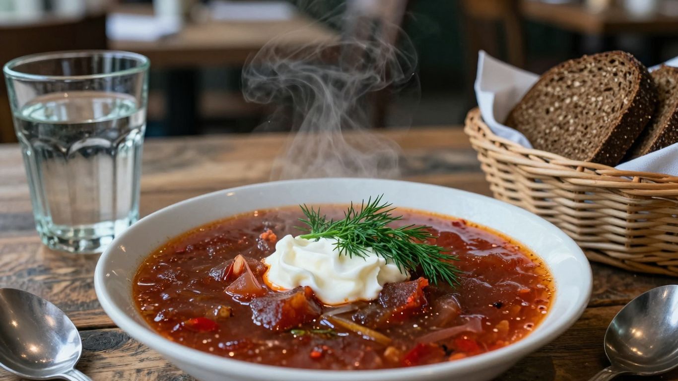 Authentic Russian food in Canggu, Bali.