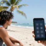 Emergency contacts for Russians in Bali on a smartphone.