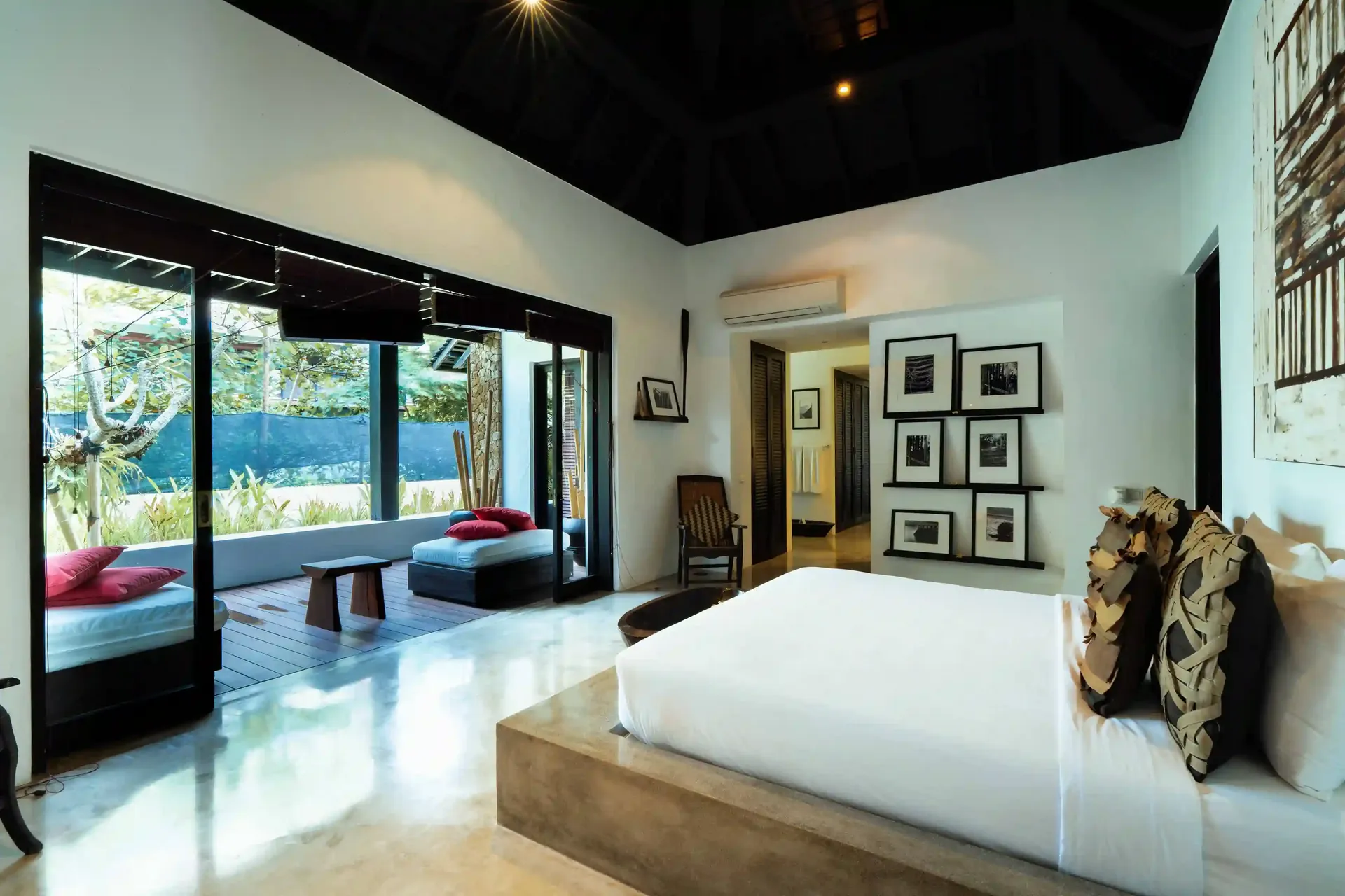 Master bedroom of a villa in Canggu