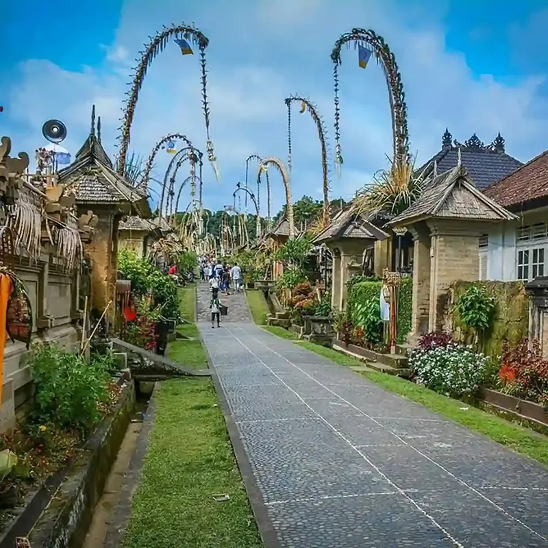 Traditional village street in Penglipuran, Bangli
